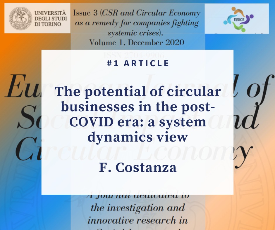 The potential of circular businesses in the post-COVID era: a system dynamics view